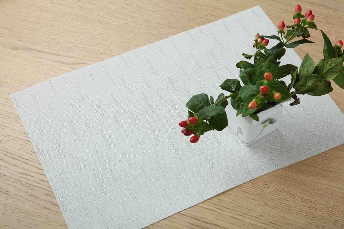 White basket texture White Basket Texture Placemat, model AOL-PM-017