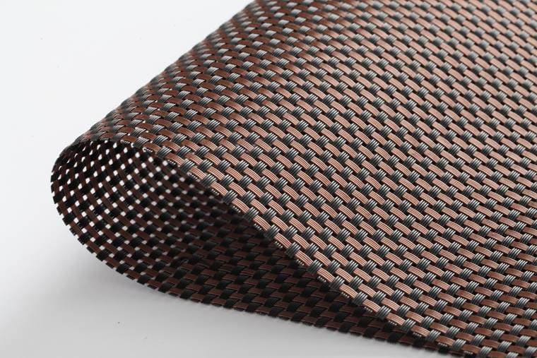 Brown visual reference Coated Polyester Yarn Mesh, model AOL-PWM-008