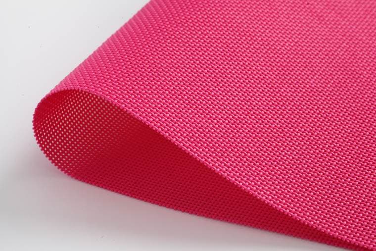 Red visual reference Decorative Textilene Fabric, model AOL-TF-003
