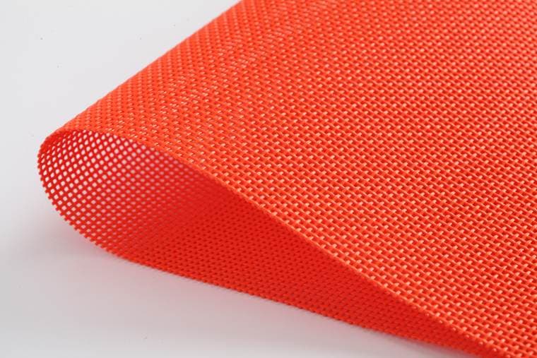 Orange visual reference Textured Textilene Fabric, model AOL-TF-007