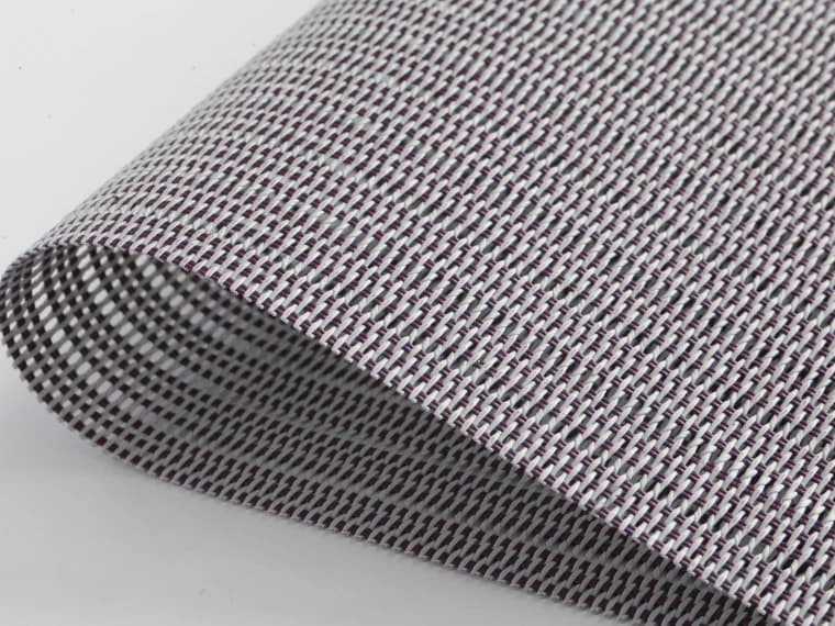 White and purple visual reference Vinyl Mesh For Architectural Panels, model AOL-VCPM-012