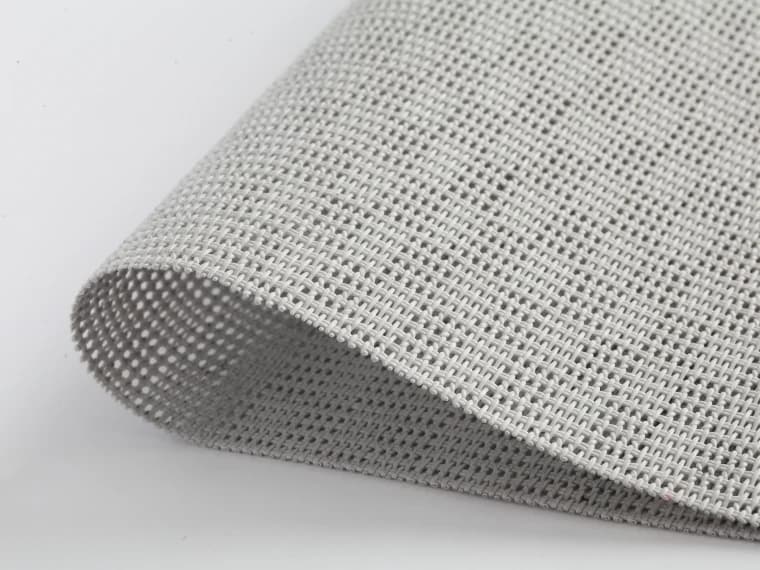 Light gray visual reference Vinyl Coated Mesh Roll Material, model AOL-VCPM-014