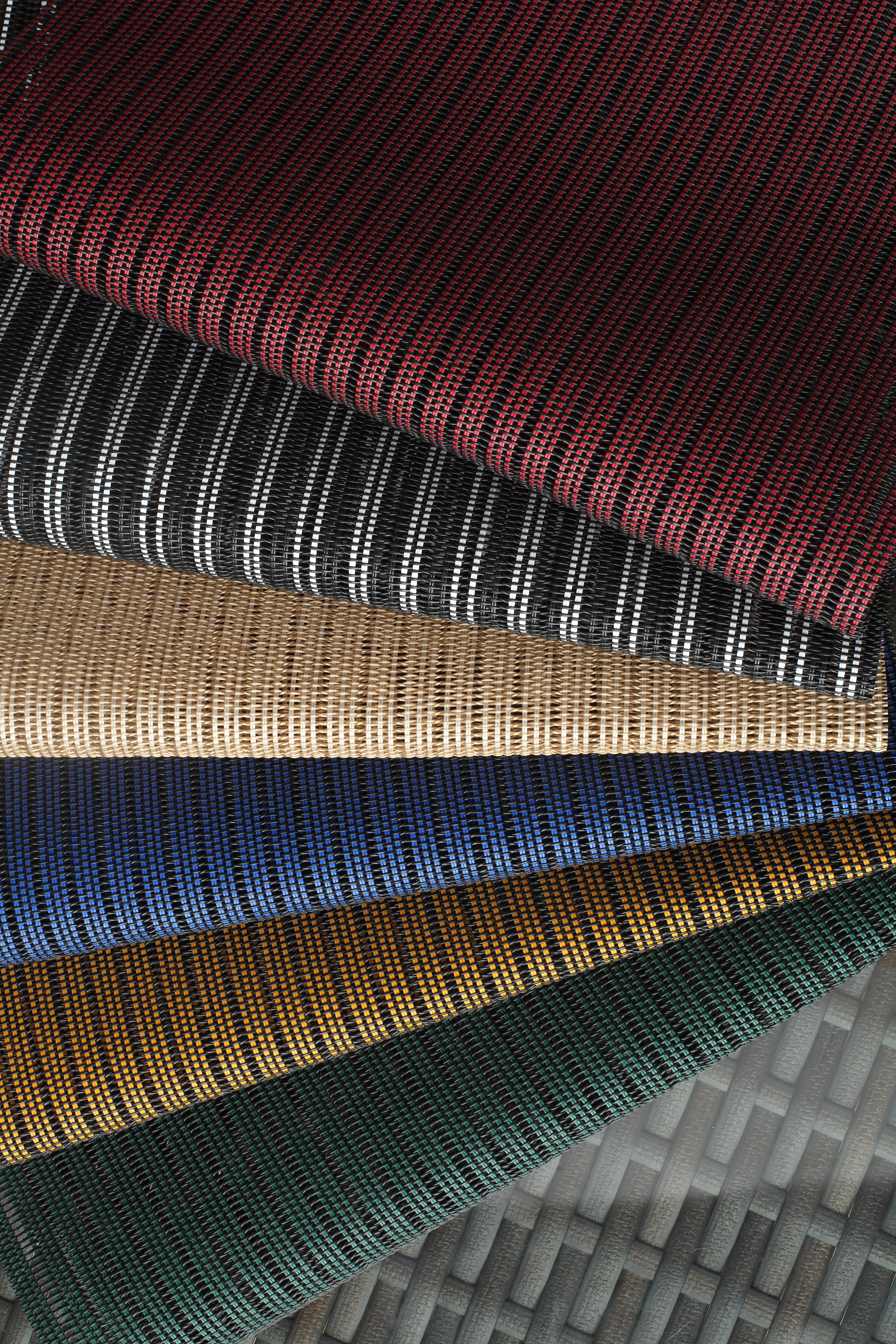 Close-up woven fabric surface showing textile texture